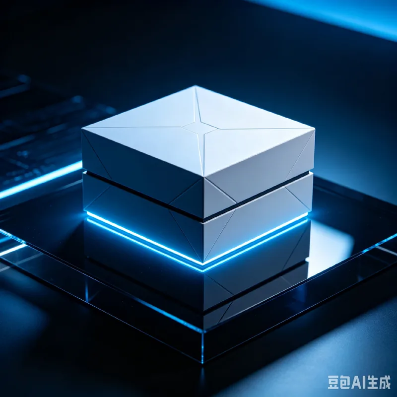 纯白几何击凸方形高端数码天地盖礼盒定制